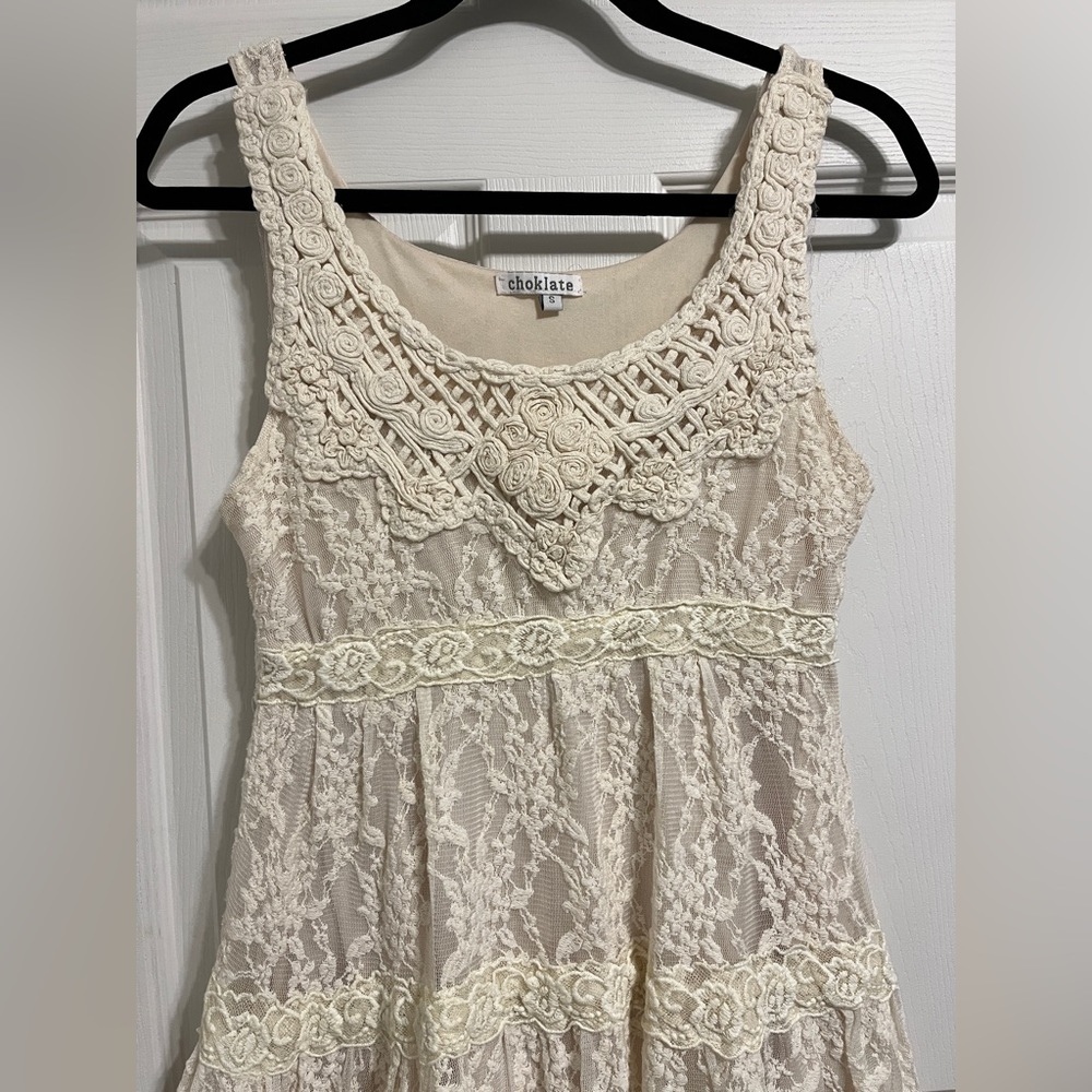 🌸CHOKLATE 🌸 Ladies Lace Dress Size Small